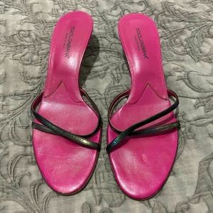 Dolce & Gabbana Strappy Kitten Heels sz 8/8.5/9